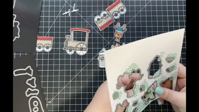 Slimline Christmas Train - Christmas Card Making Series #12 смотреть онлайн