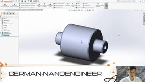 SolidWorks (3 урок, создание вала, функция повернуть бобышку)