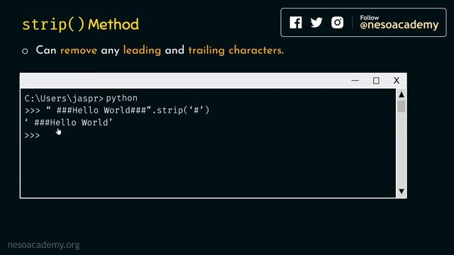 String Methods in Python (Part 1)