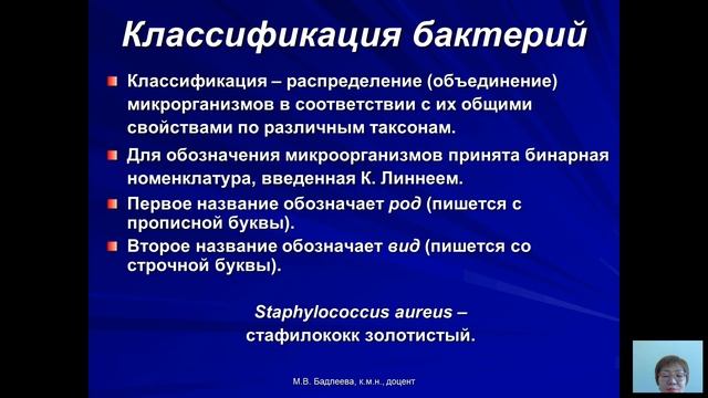 Общая микробиология (Бадлеева М.В.) - 1 лекция (2017)