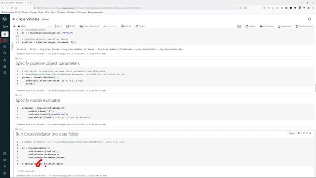4 0 Hyper-parameter grid search with cross validation (How to do grid search in PySpark) смотреть онлайн