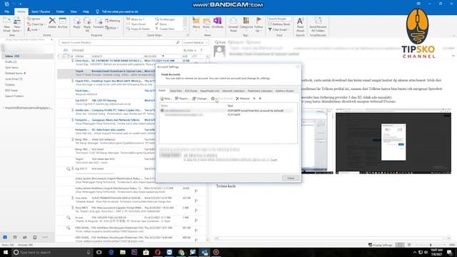 BAGAIMANA CARA DELETE ACCOUNT EMAIL MS OUTLOOK 2019 смотреть онлайн