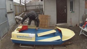 Лодка "Романтика". Краткая видео-инструкция по разборке и упаковке.