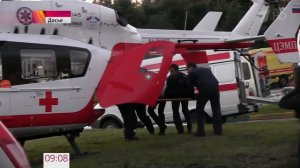 1280x720 Вертолет скорой авиапомощи смог вовремя доставить в больницу ребенка, упавшего с высоты 7