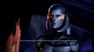 Mass Effect 3: EDI scares Shepard