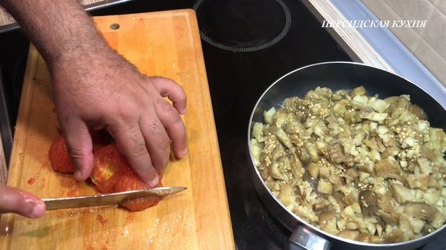 Баклажан с яйцом+помидором (мирзагасэми)_Eggplant with egg+tomato(mirzaghasemi) #баклажаны #закуска