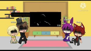 fnaf reacting to into the pit