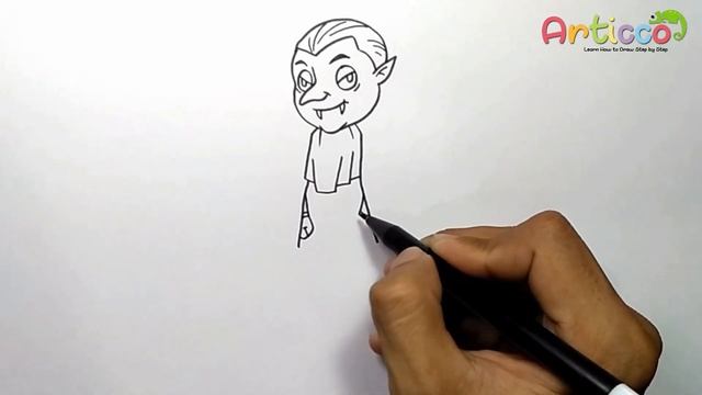 How to Draw a Simple Vampire Step by Step смотреть онлайн