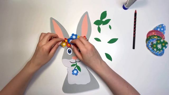 Пасхальная поделка "Зайка в цветах" смотреть онлайн