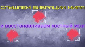 Звуковыми вибрациями восстанавливаем красный костный мозг