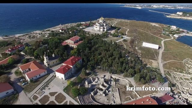 Владимирский собор Древний Херсонес Севастополь Крым часть 2 с высоты птичьего полета смотреть онлайн
