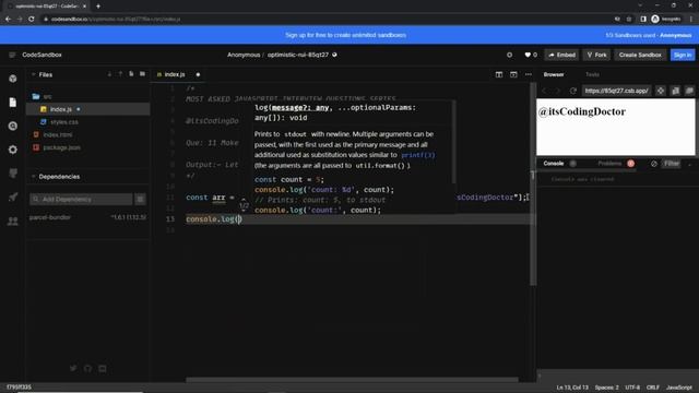 Javascript coding interview questions ? #reactinterviewquestions #javascriptinterviewquestions