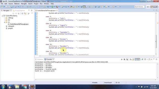 What is fall Through in Java switch statement? | Java Tutorial смотреть онлайн