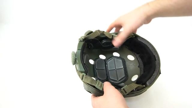 Шлем-каска для страйкбола Tactical Helmet Green смотреть онлайн