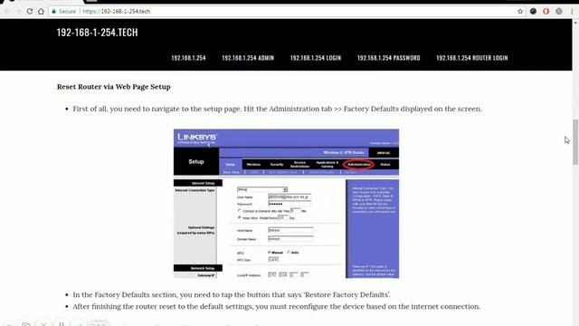 192.168.l.254 Login Page, Change Password : 192.168.1.254 Wireless Router Admin
