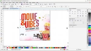 How to design movie night flyer in coreldraw