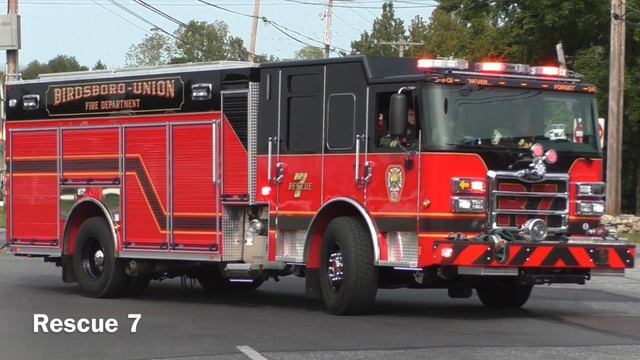 Birdsboro Union Fire Department New Rescue 7 Responding 9/16/20 смотреть онлайн