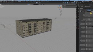 Процедурный генератор зданий в Blender на основе GeometryNodes