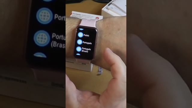 Первое включение HUAWEI Watch Fit New.
