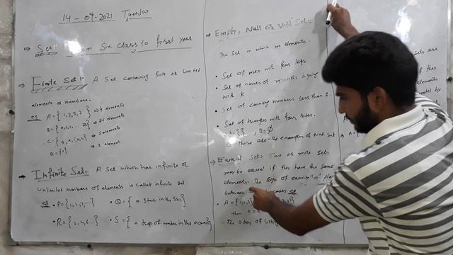 Finite Set, Infinite set, Null,void or empty set, equal set,Equivalent set. Lecture 3 On IBA prep смотреть онлайн