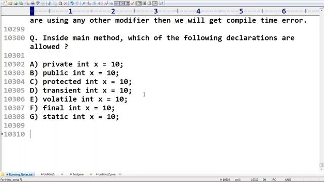 Java Certification 8 & 11 OCJA (1Z0 - 808 & 815) Session - 45|final variables ,final local variable смотреть онлайн