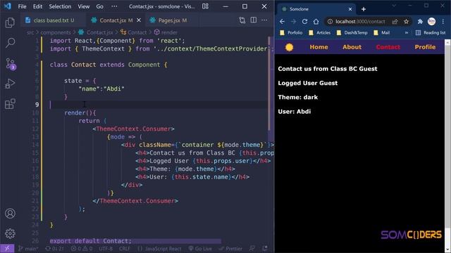 React JS basics Somali Lesson 24 - Class Based Components 101