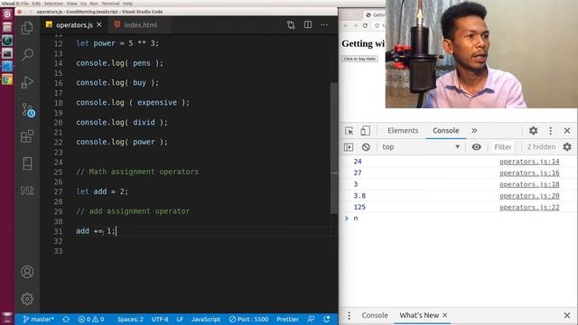 Good Morning JavaScript - Operators In JavaScript Programming (In Khmer)