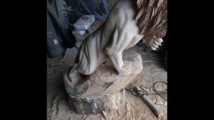 Первый опыт резьбы по дереву бензопилой