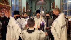 Величание Господа Иисуса Христа на Всенощном бдении.