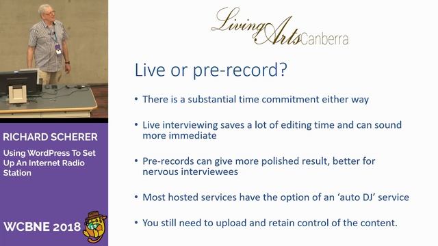 Using WordPress To Set Up An Internet Radio Station - Richard Scherer @ WordCamp Brisbane 2018