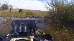 Yamaha Grizzly 700 & Kawasaki Brute Force 750|Жесть что они творят?|Квадроциклы по воде?