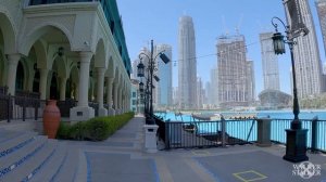 [4K HDR] Walking from Dubai Mall to Palace Downtown Dubai, Burj Khalifa 2021