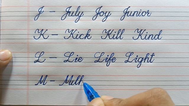 Cursive writing practice a to z | English handwriting for beginners | Cursive writing in four lines смотреть онлайн
