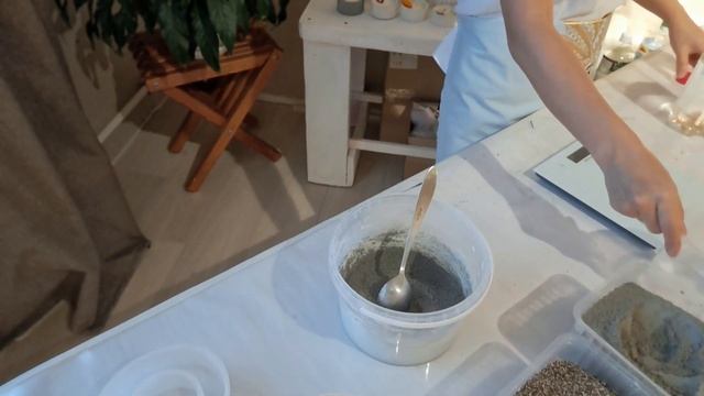 Бетонные горшки своими руками | Техника "Разрушенный бетон" #handmade #concrete #бетон #ручнаяработ