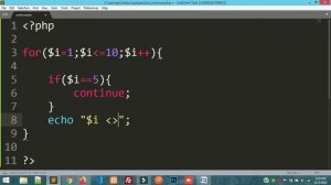 Break and Continue Statement in PHP (Hindi)