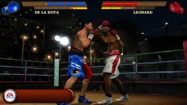 Fight Night Round 3 for PSP - Hard Mode - Oscar De La Hoya vs Sugar Ray Leonard (Win) смотреть онлайн
