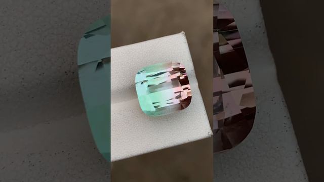 21.2 Carats Stunning Bicolor Tourmaline Gemstone from Africa | Fine Art Gems | #tourmaline