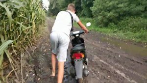 УТОПИЛИ СКУТЕР HONDA DIO 27/ ПОКАТУШКА ПО ГРЯЗИ!!