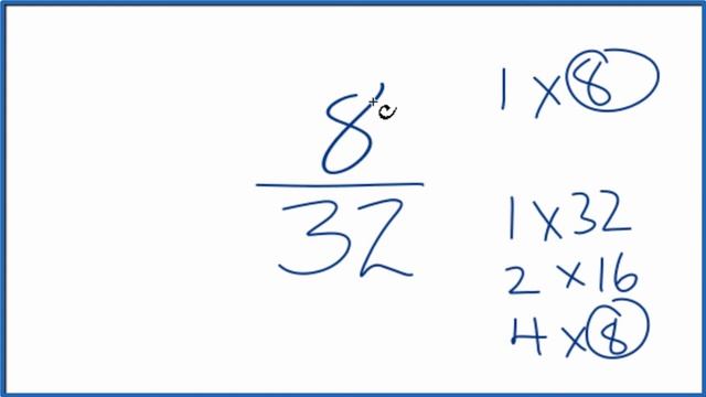 How to Simplify the Fraction 8/32 смотреть онлайн