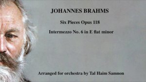 Johannes Brahms - Intermezzo in E flat minor Op. 118 No. 6 Arranged for Orchestra by Tal Haim Samno