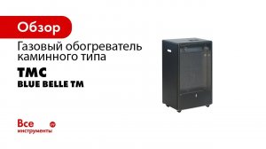 Газовый обогреватель каминного типа ТМС 4,2 кВт, белый BLUE BELLE ТМ White