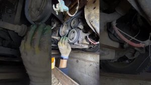 Замена ремня генератора и гидроусилителя Ford escort 1,8td 1998