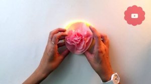Как сделать ЦВЕТОК ИЗ САЛФЕТОК🌺 | Бумажный цветок | Paper flower | #цветочкам