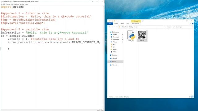 How to create QR code with Python