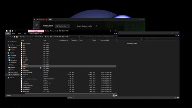 How to Restore and Reload Your Minecraft Save Using a Backup on CurseForge смотреть онлайн