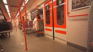 Czech Republic, Prague, metro night ride from Rajská zahrada to Křižíkova