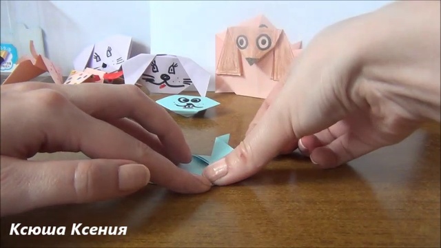 Как сделать оригами для самых маленьких Оригами животных Заяц Origami animals Hare