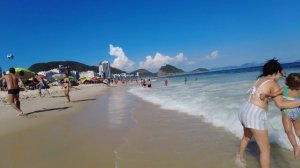 4K WALK Copacabana BEACH ?️ Rio De Janeiro Praia Copacabana Virtual Walking Tour