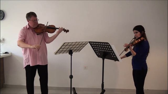 Roberta Cannas and David Greenlees play Mozart Duo K423 for Violin and Viola 3rd Movement Rondeau
