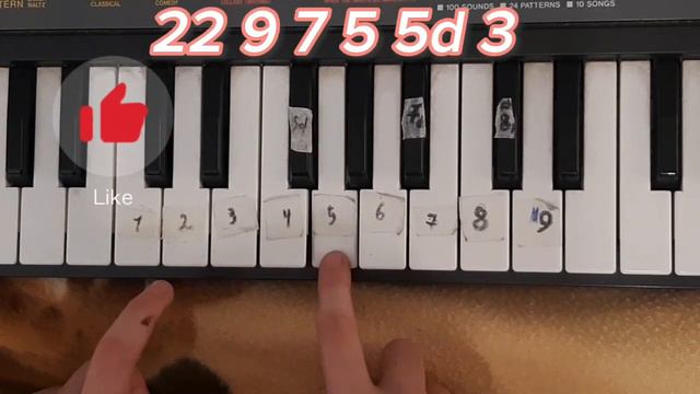 как играть с днём рождения на пианино🤩🤩🤩 смотреть онлайн